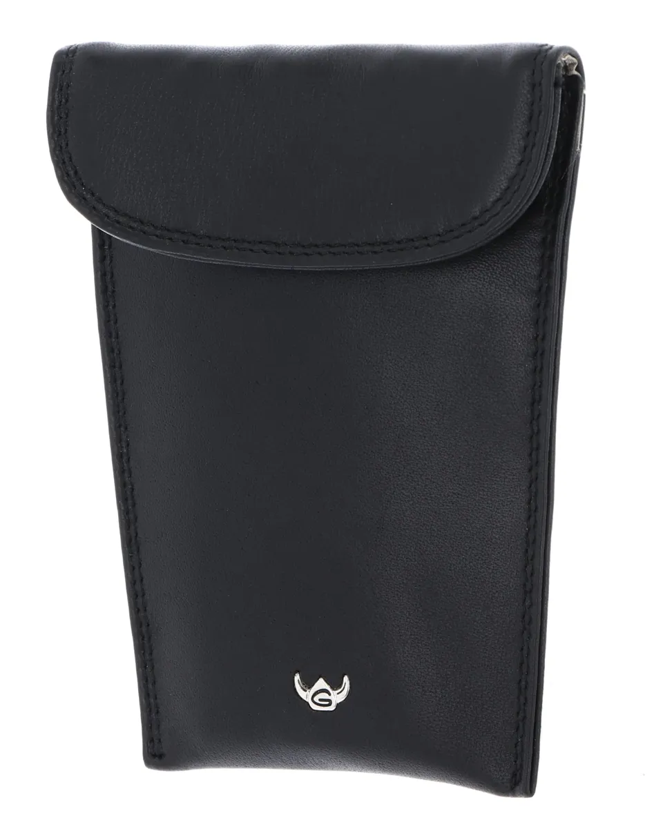 Golden Head Polo Key Case Schlüsselmäppchen Schwarz Leder