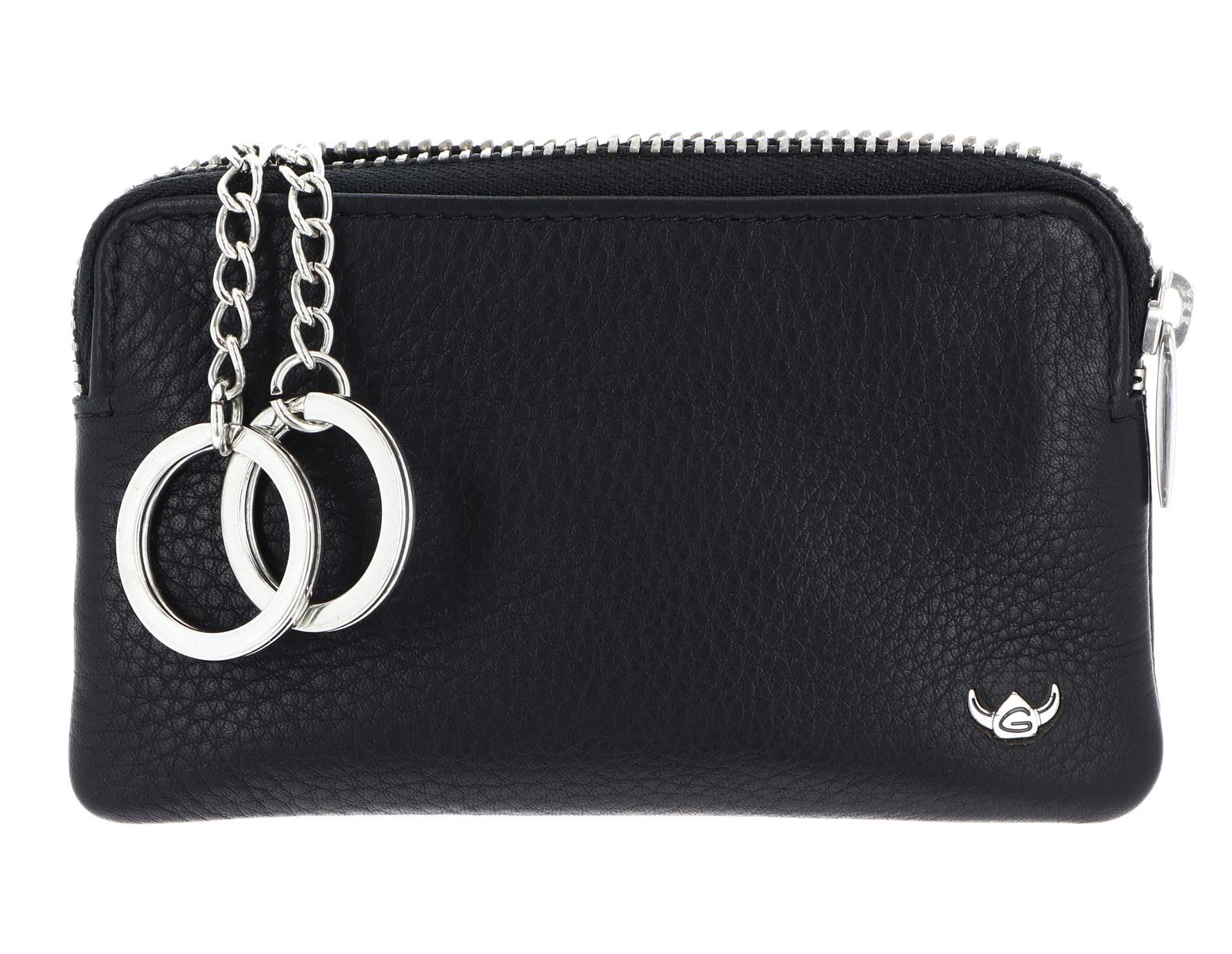 Golden Head Capri Zipped Key Case Schlüsselmäppchen Schwarz Leder
