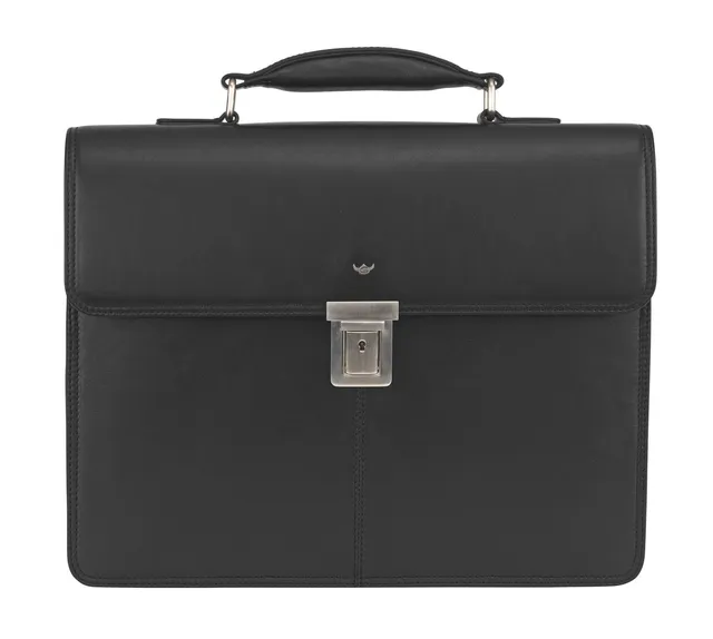 Golden Head Polo Aktentasche schwarz Rindsleder Laptop