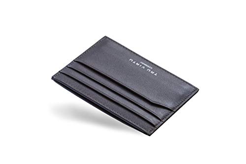 Tru Virtu Wallet Geldbörse Brown Nappa RFID ultradünn