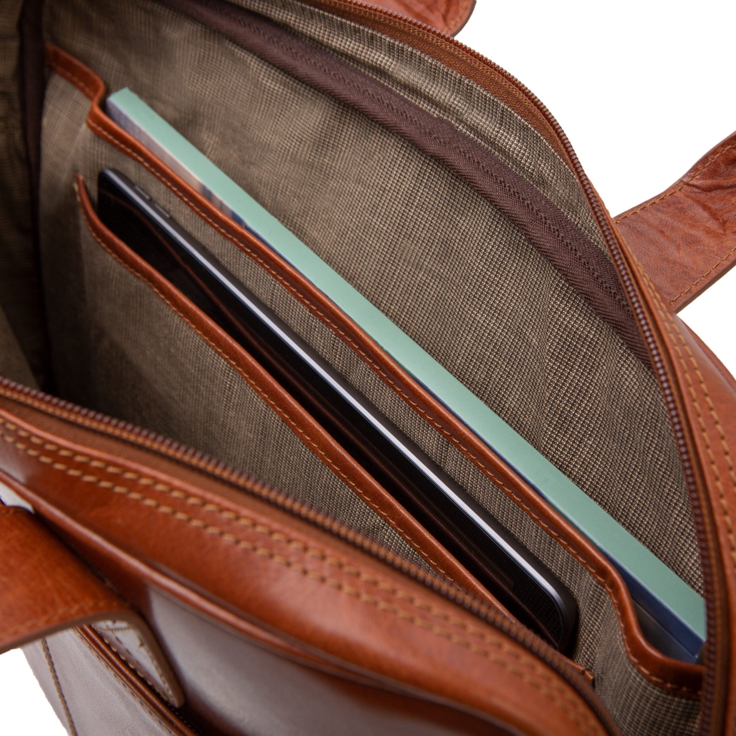 Alumaxx Surprise Laptoptasche Cognac Leder 15 Zoll