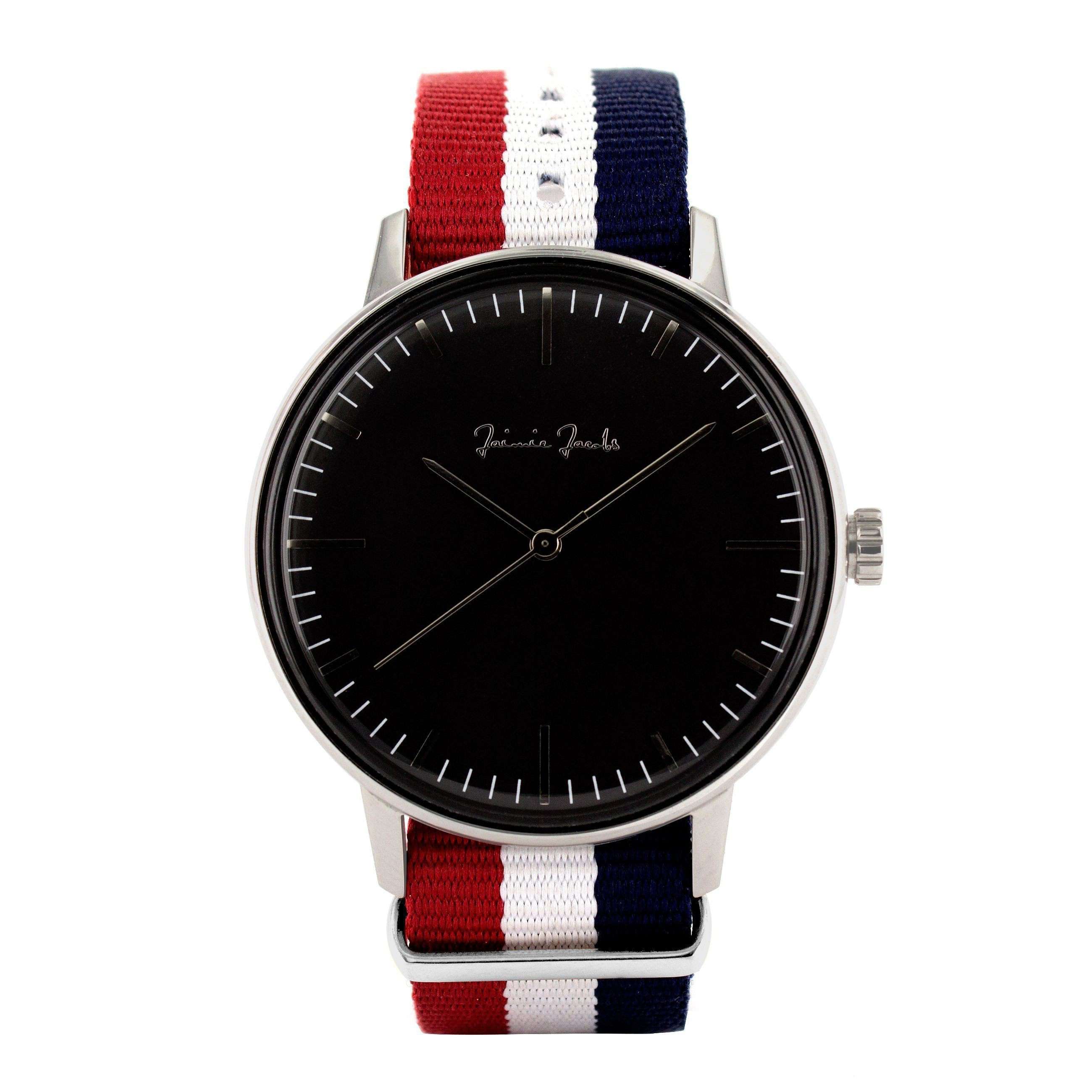 Jaimie Jacobs Watch Maxvorstadt Midnight 42mm Silbern Nato