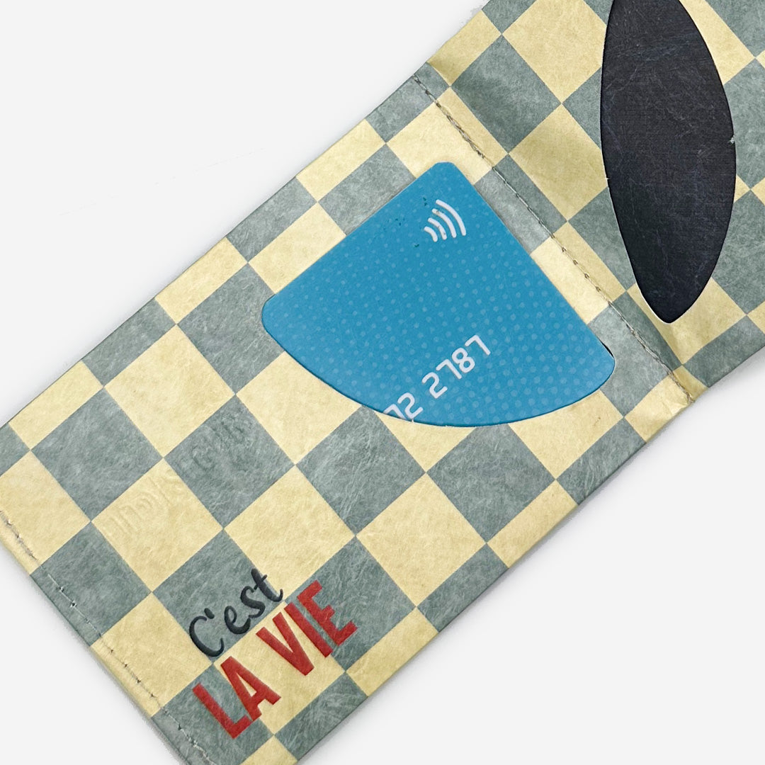 Paprcuts RFID Wallet C'est la vie Portemonnaie Tyvek vegan