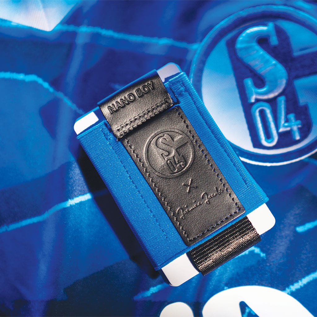 Jaimie Jacobs Nano Boy Geldbörse Schalke 04 Royal Blue 13 Karten