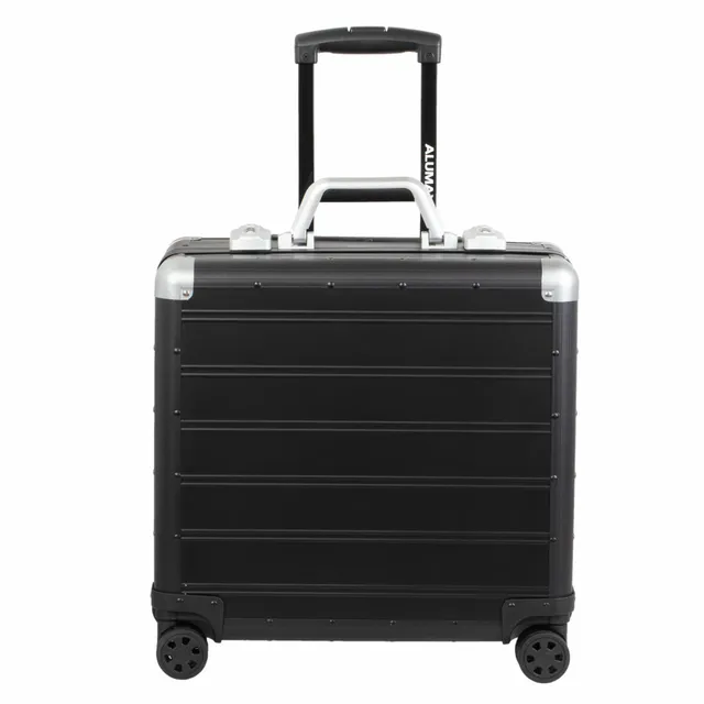 Alumaxx Gemini Business Trolley Aluminium Schwarz Matt TSA