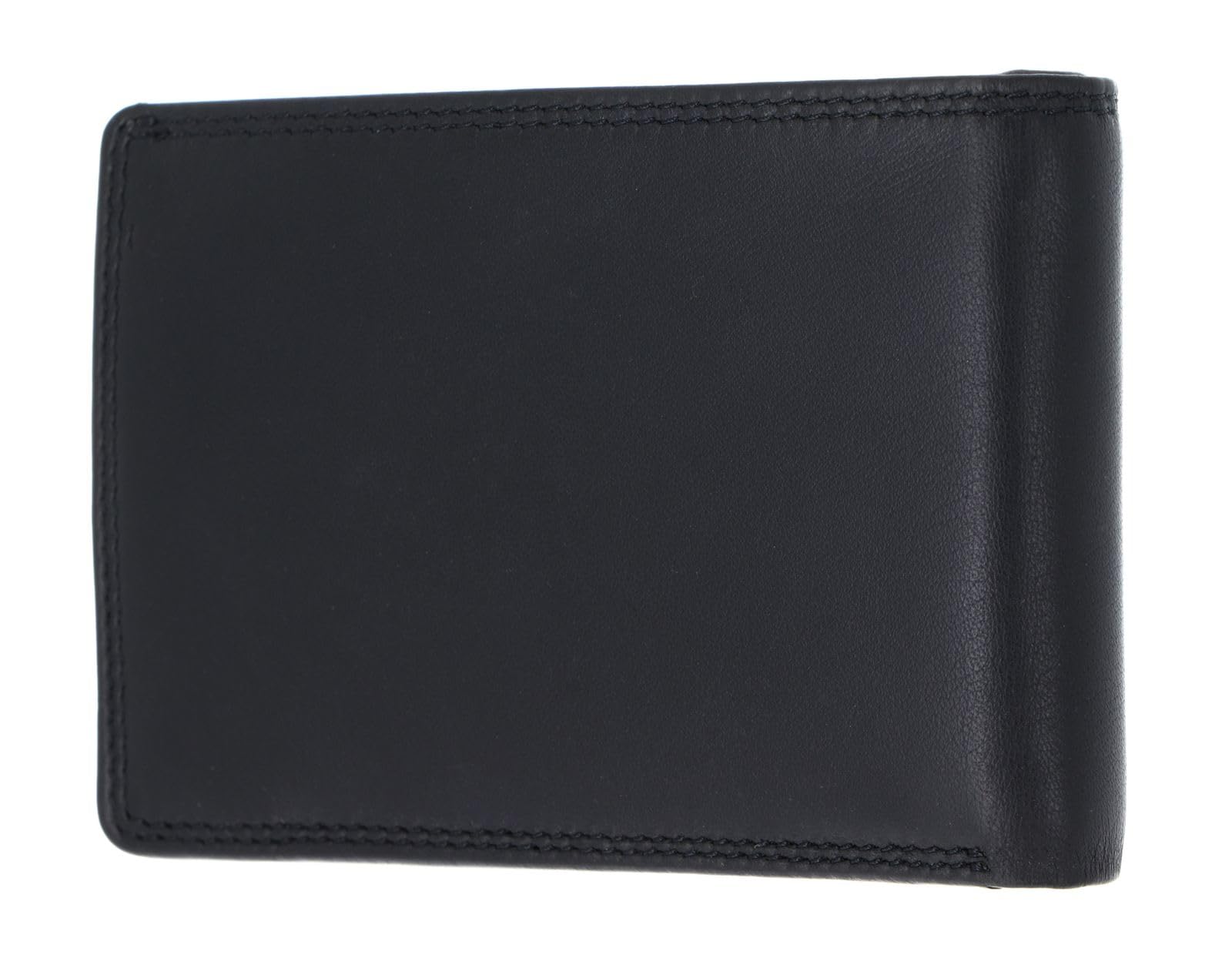 Golden Head Polo 1193 Mini Geldbörse Schwarz Rindsleder Münzfach