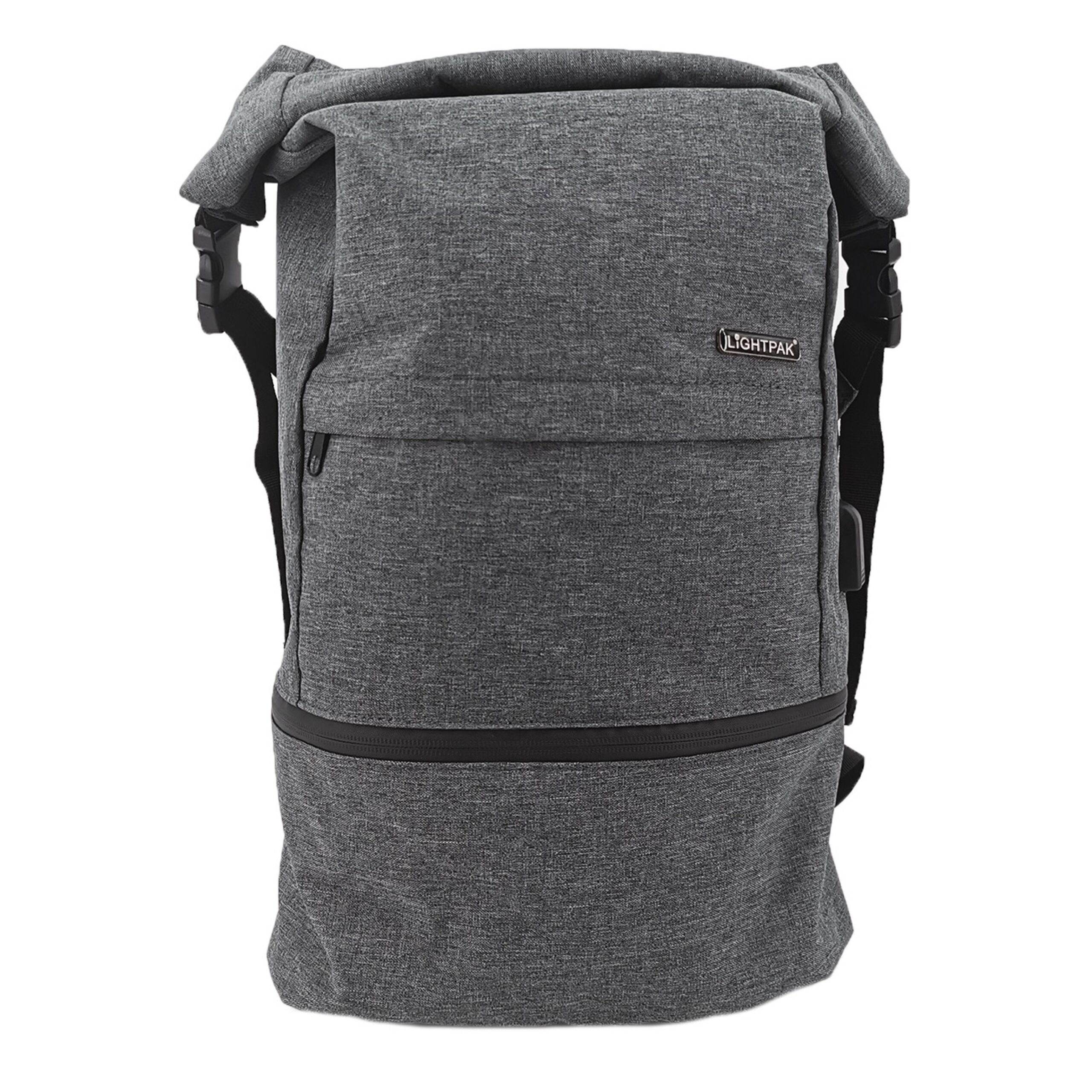 Alumaxx Rucksack Grau Polyester 17 Zoll USB 42 cm