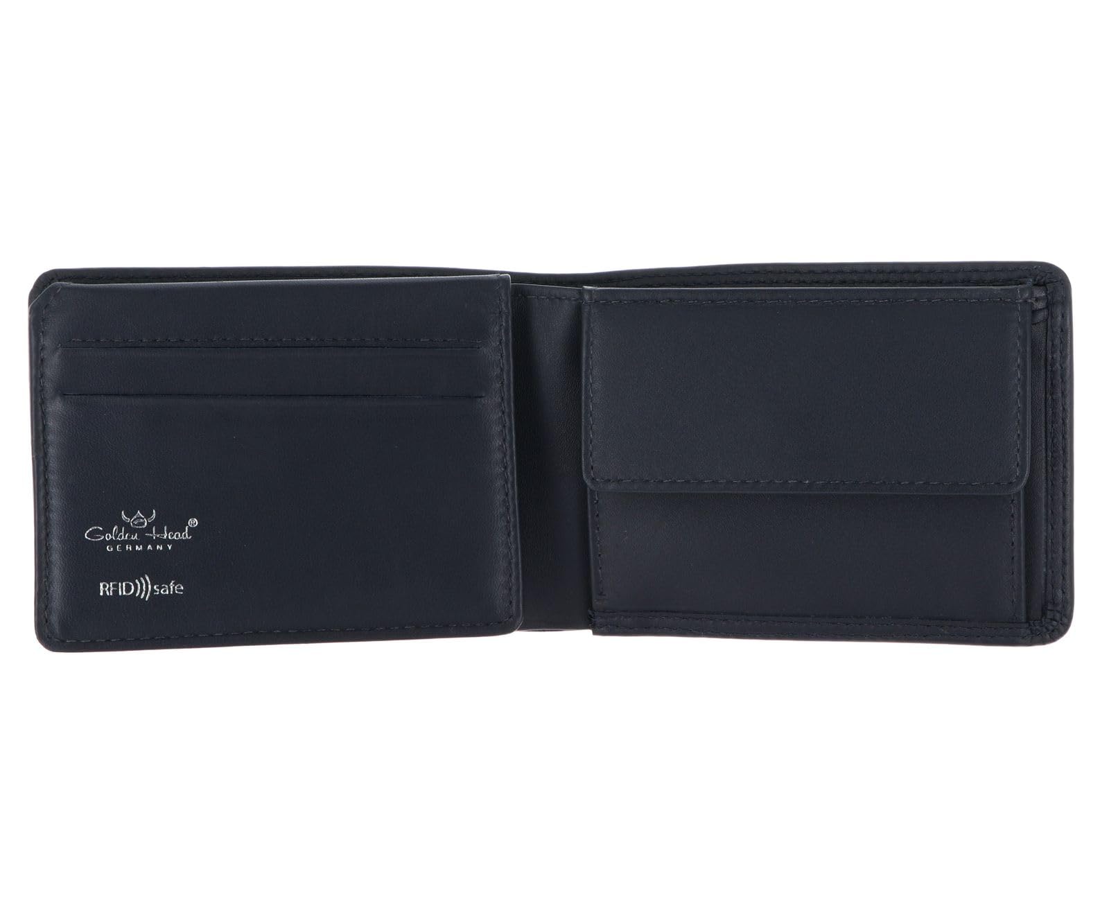 Golden Head Polo 1196 Minischeintasche Marineblau RFID Leder