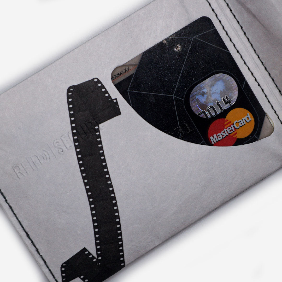 Paprcuts RFID Wallet Kamera Grau Tyvek Portemonnaie
