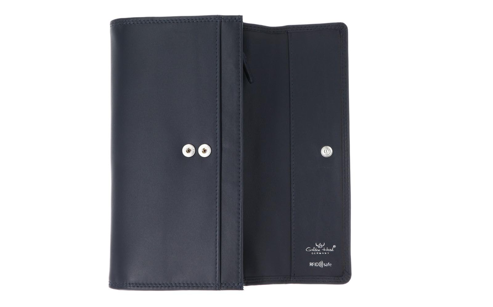 Golden Head Polo 2088 Geldbörse Marineblau RFID Leder