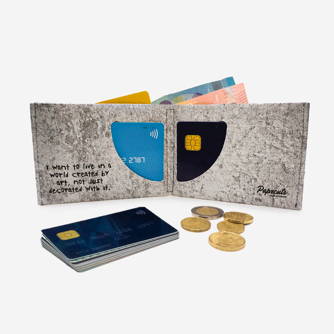 Paprcuts RFID Wallet Flower Thrower Portemonnaie Tyvek vegan