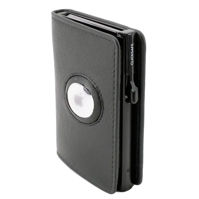 Alumaxx Clicksafe Slim Börse RFID AirTag Schwarz