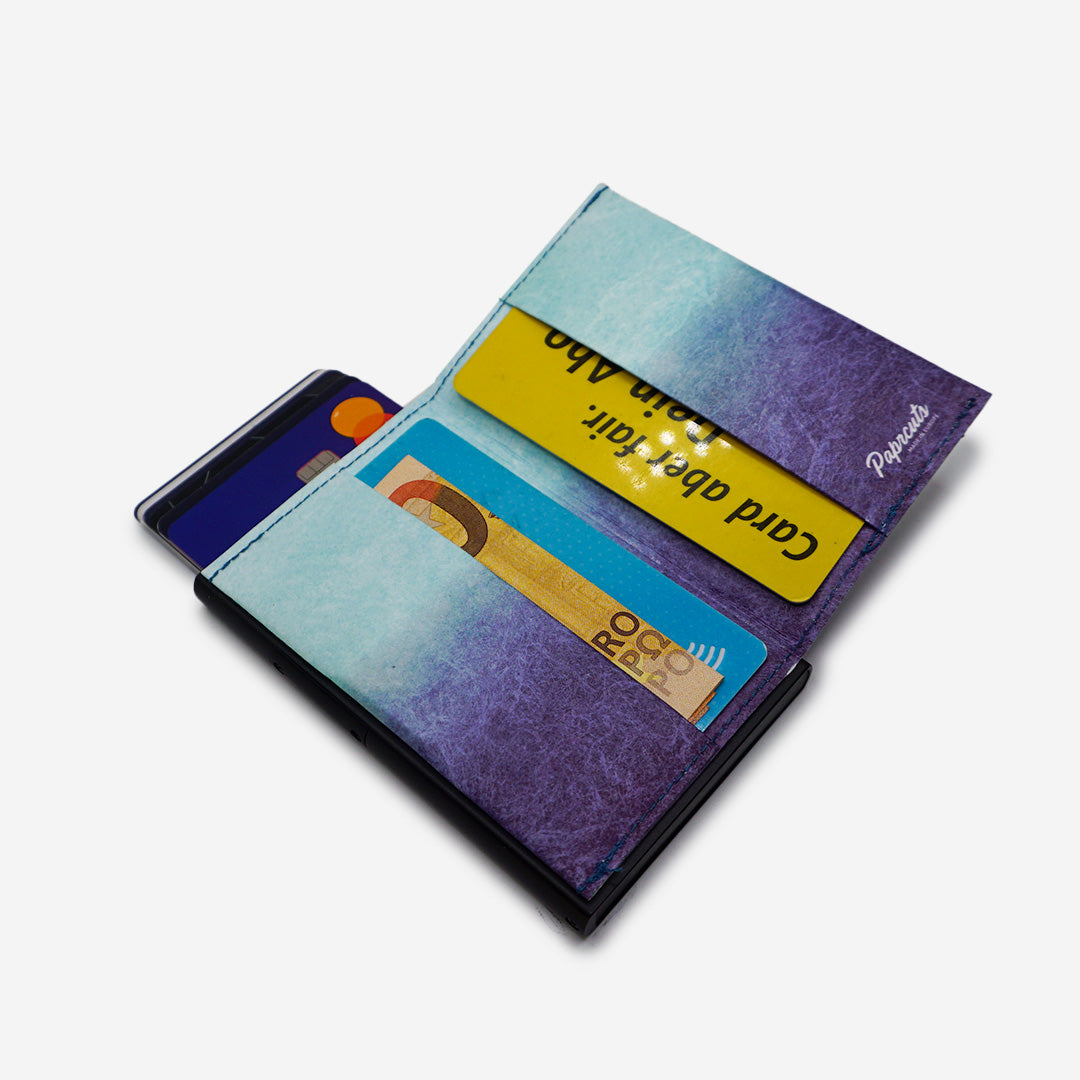 Paprcuts RFID Alu Kartenetui Blue Lagoon Tyvek