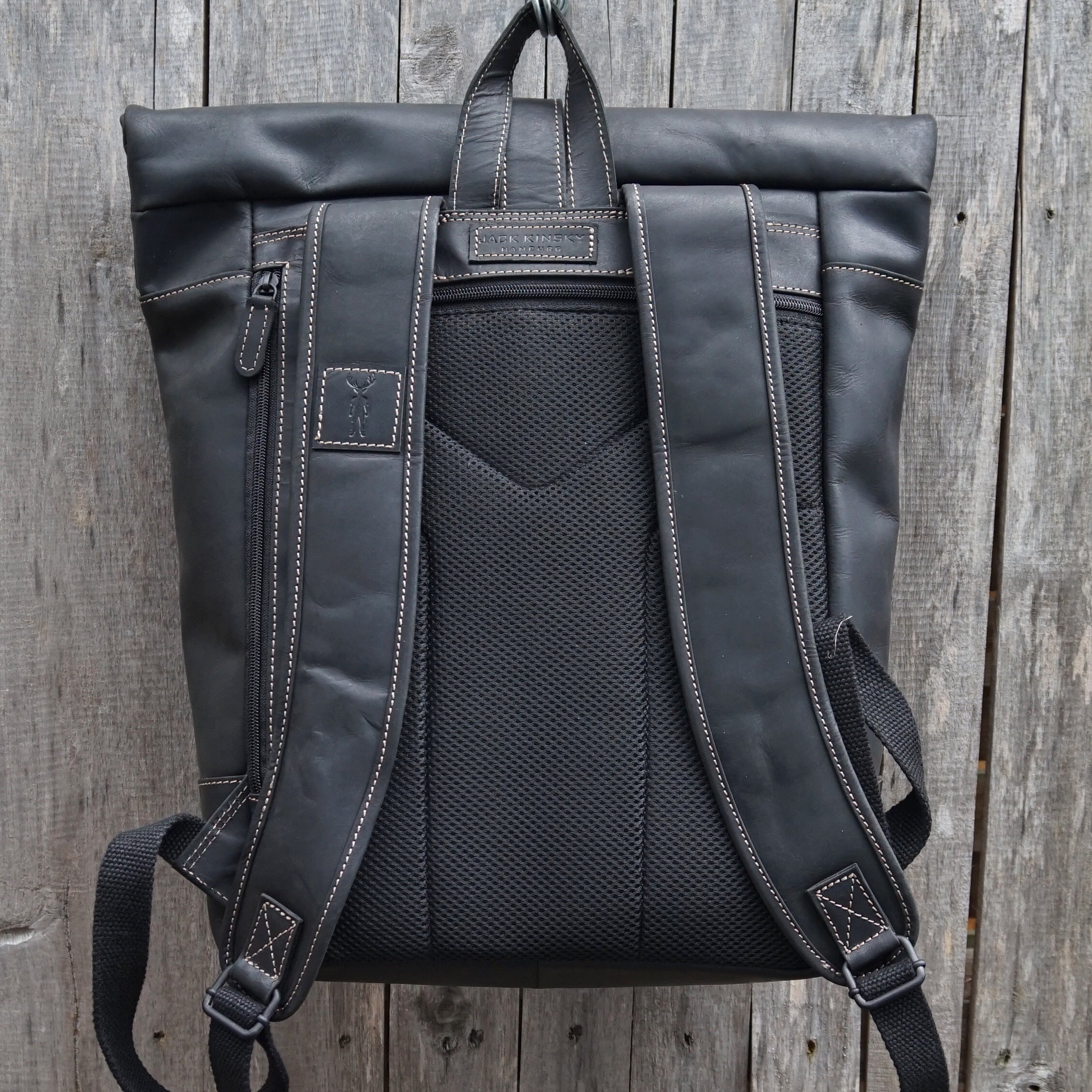 Jack Kinsky Baltimore 15 Lederrucksack Mocca Rindleder