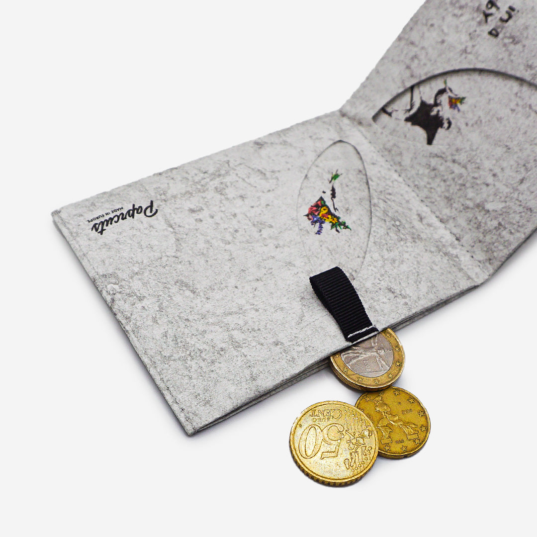 Paprcuts RFID PRO Flower Thrower Portemonnaie weiß Tyvek