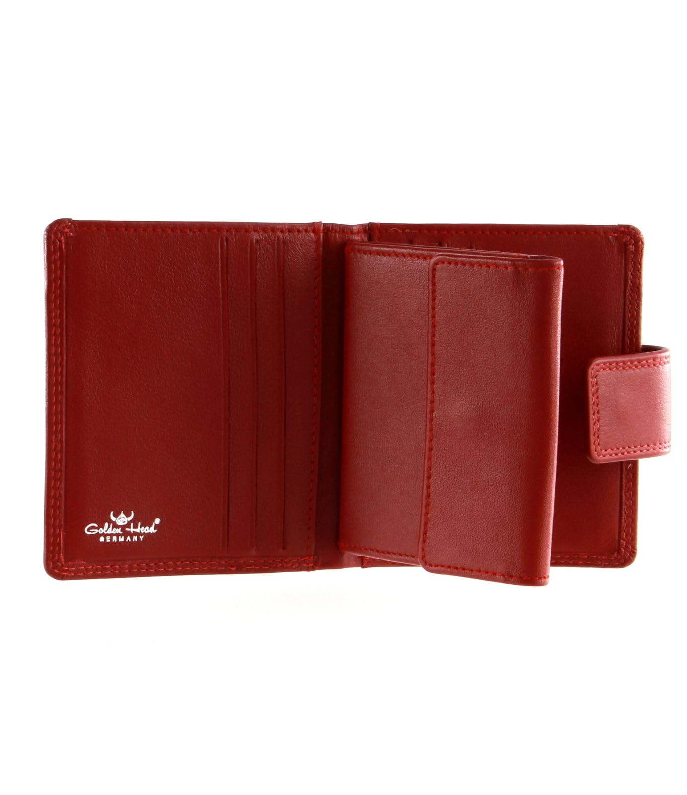 Golden Head Polo Schlüsseltasche rot Leder Riegel 9 cm