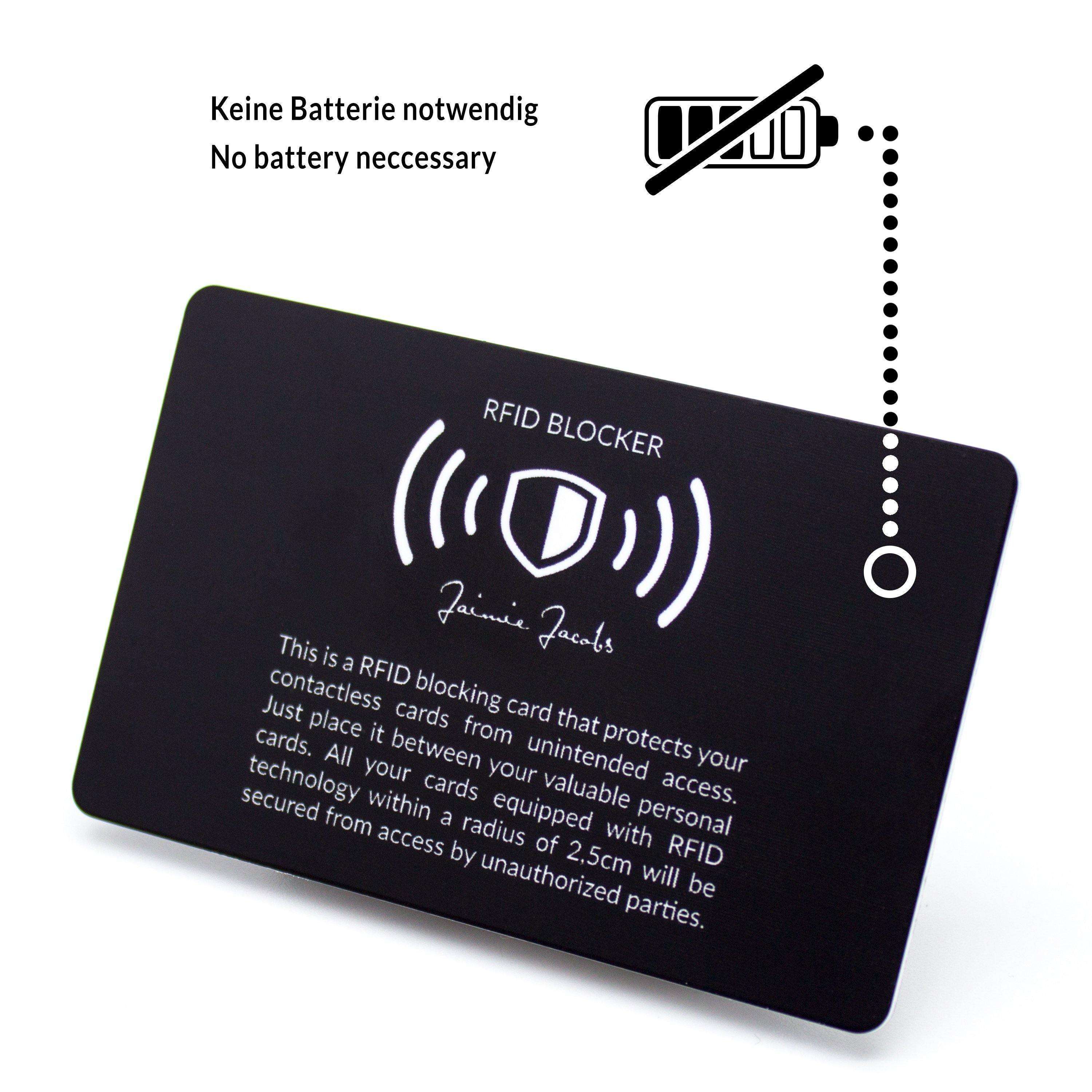 Jaimie Jacobs Nano Boy RFID Schutzkarte Scheckkartenformat