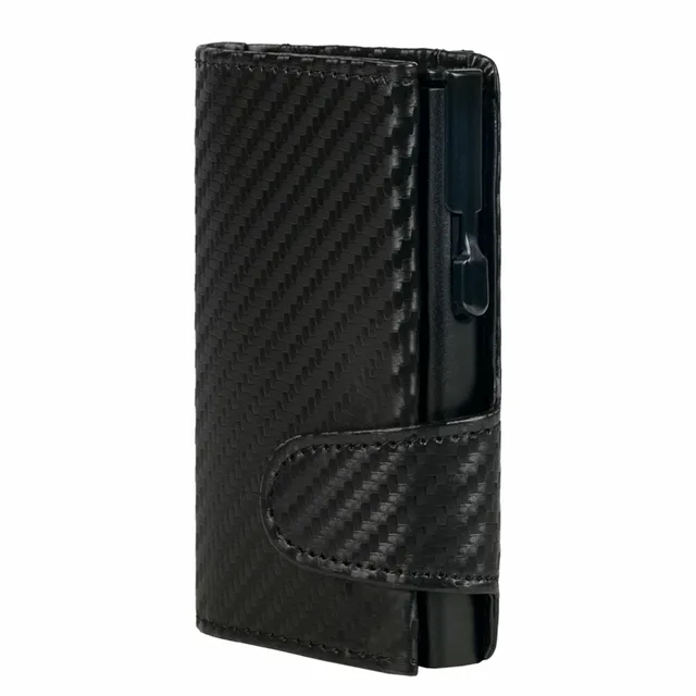 Alumaxx Clicksafe Börse schwarz Carbon RFID 8 Karten