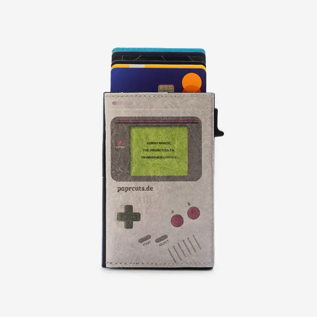 Paprcuts RFID Alu Kartenetui Game Boy Kartenetui grau vegan