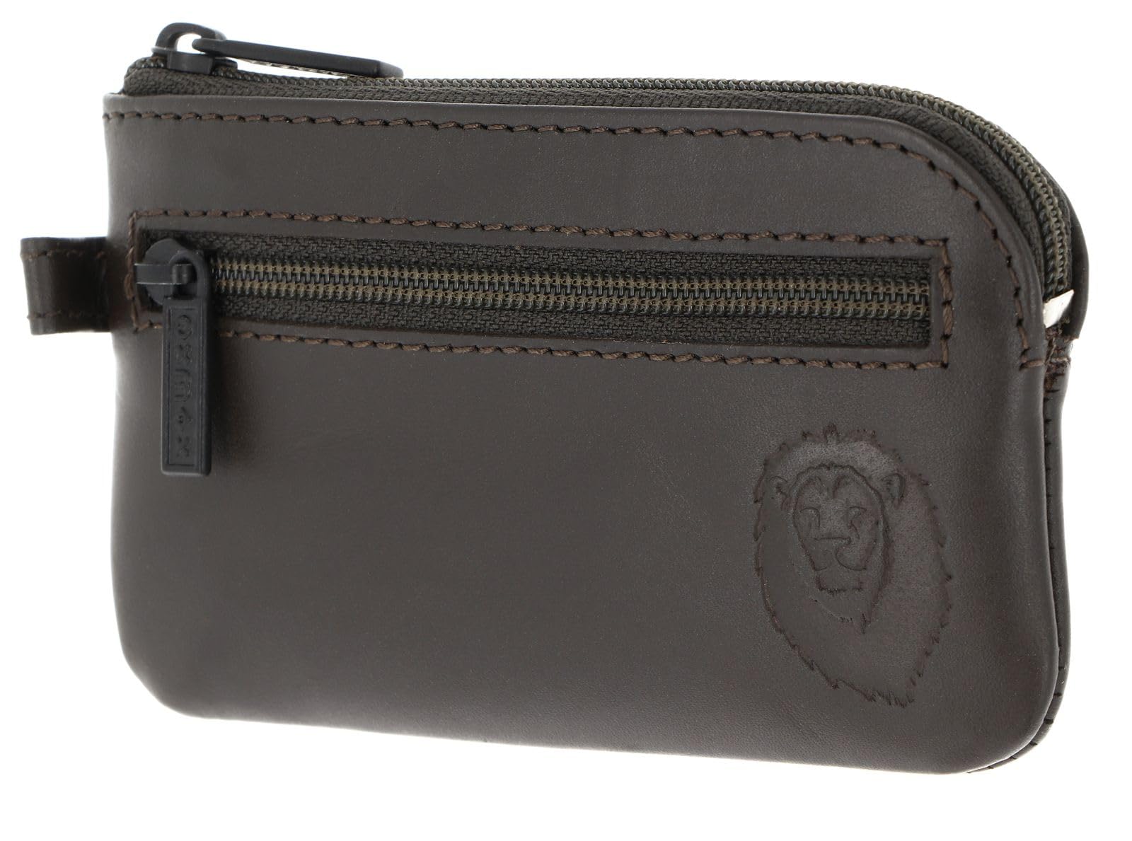oxmox Leather Keyholder Schlüsselmäppchen Ox Embossed Black Leder