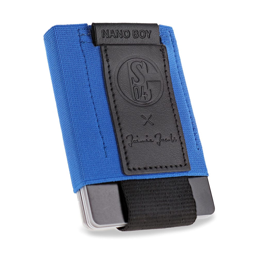 Jaimie Jacobs Nano Boy Geldbörse Schalke 04 Royal Blue 13 Karten