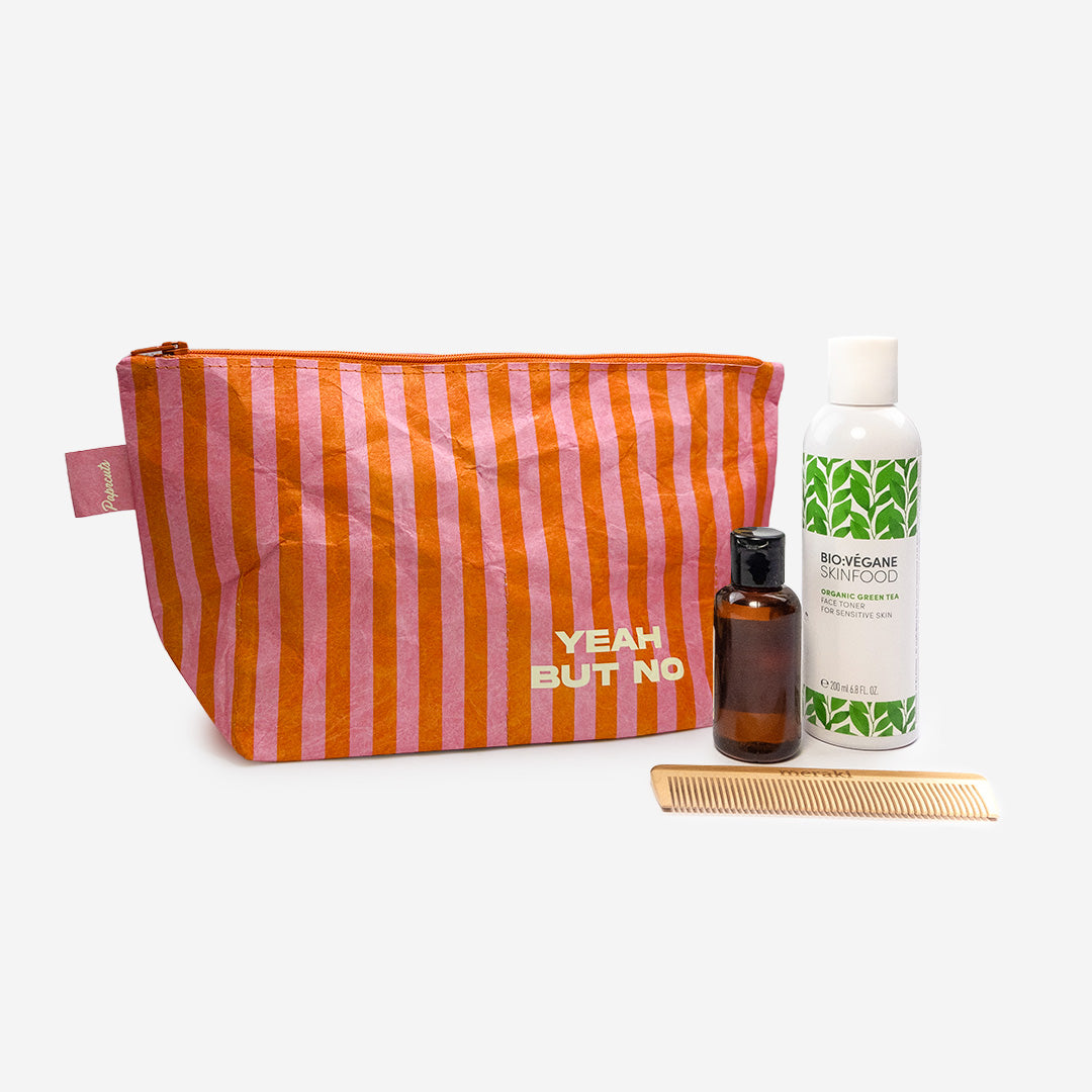 Paprcuts Kulturbeutel Yeah but No Waschtasche orange
