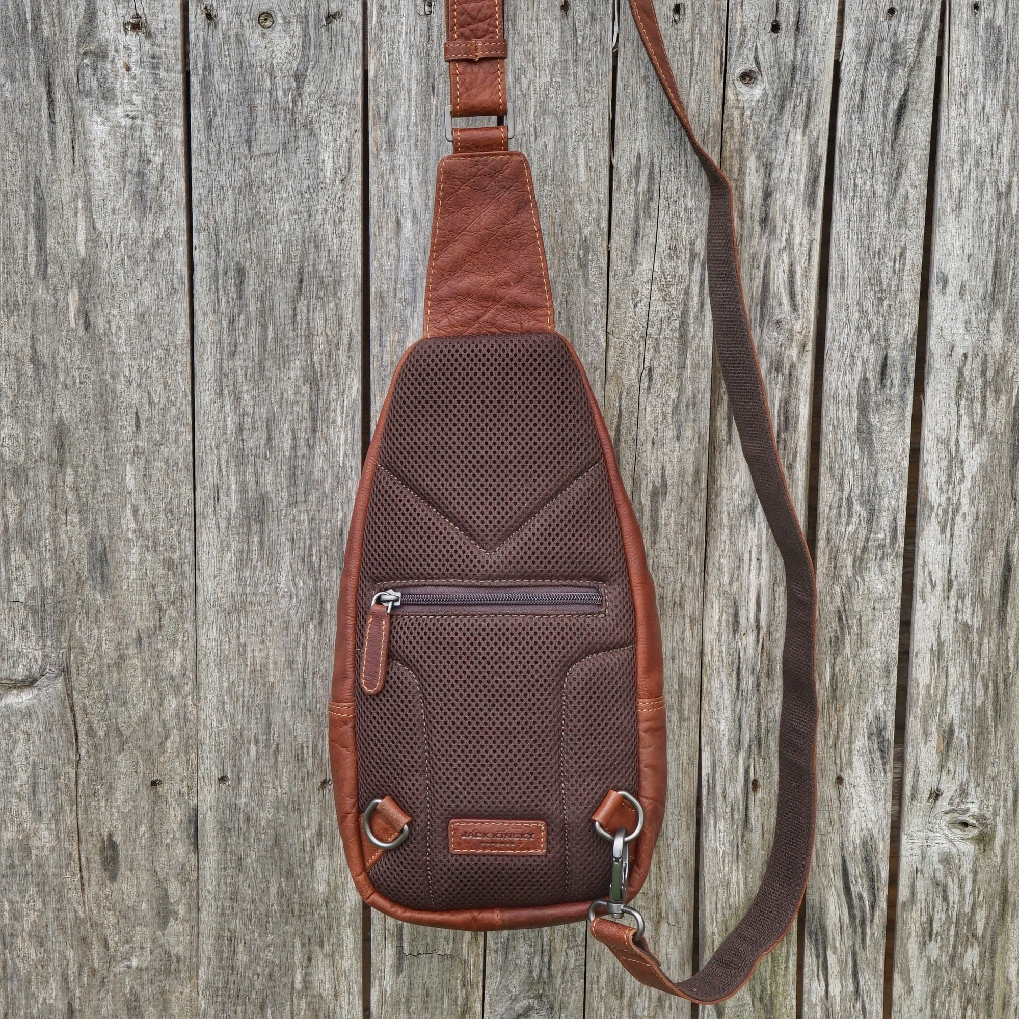 Jack Kinsky Porto 13 Crossbag Cognac Büffelleder Bodybag