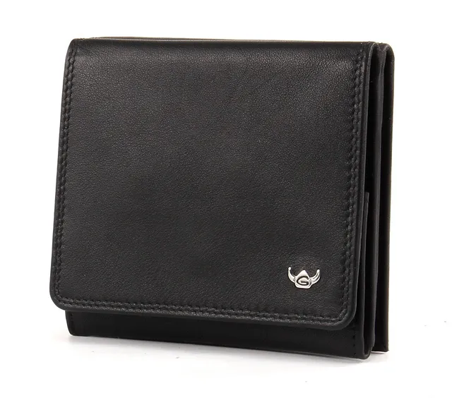 Golden Head Polo Geldbörse II Leder 10 cm schwarz