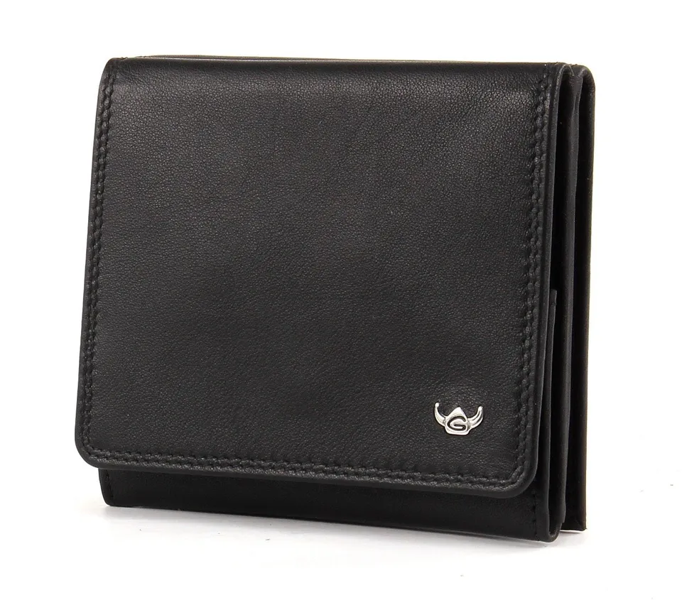 Golden Head Polo Geldbörse II Leder 10 cm schwarz