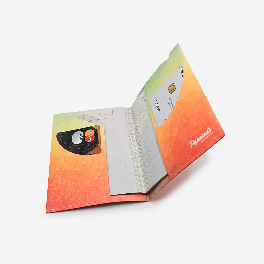 Paprcuts RFID Reisepasscover Diamond Dawn Reisepasshülle bunt RFID