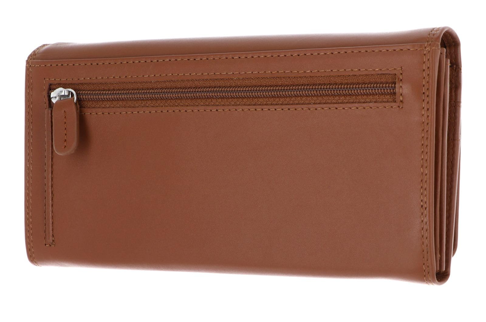 Golden Head Polo 2802 Damenbörse Cognac RFID Querformat