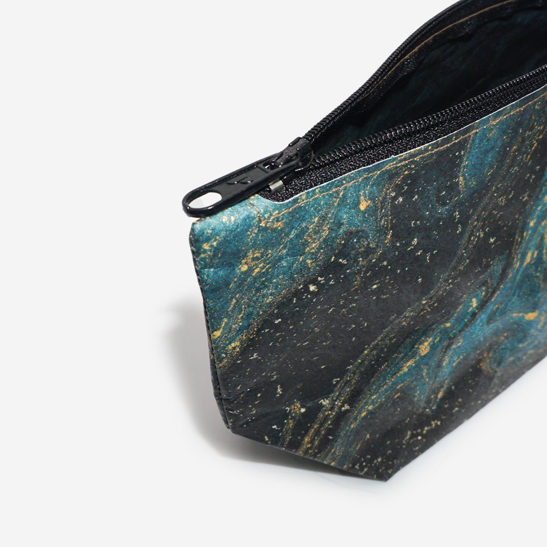 Paprcuts Kosmetiktasche Saphire Marble Kosmetikbeutel blau
