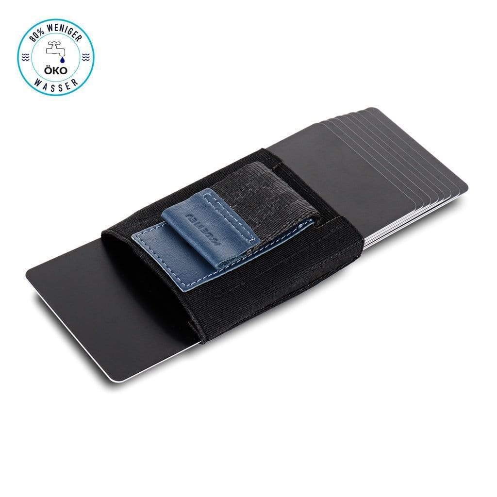 Jaimie Jacobs Nano Boy Geldbeutel Eco-Leder Blau mit Münzfach