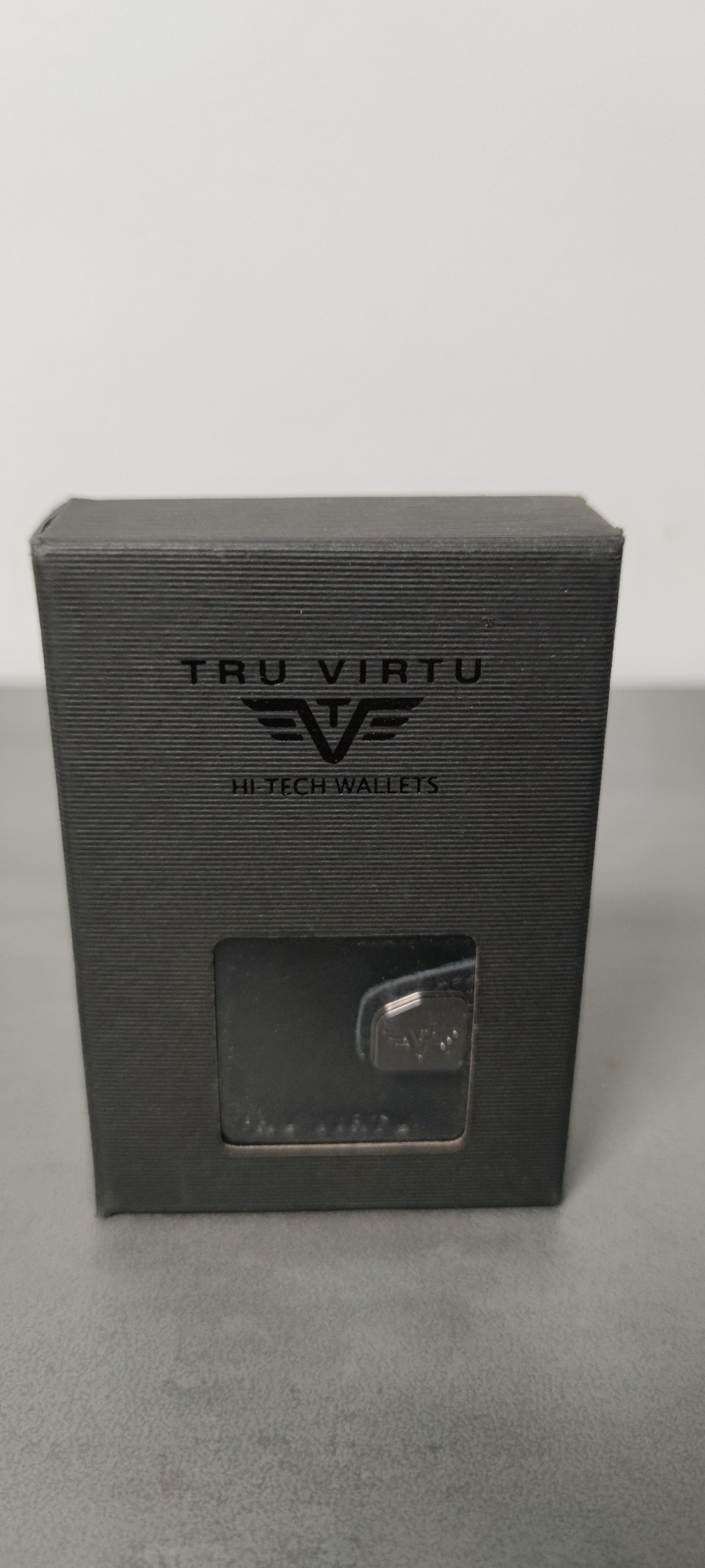 Tru Virtu Wallet Click & Slide Karten-Portemonnaie Croco Black