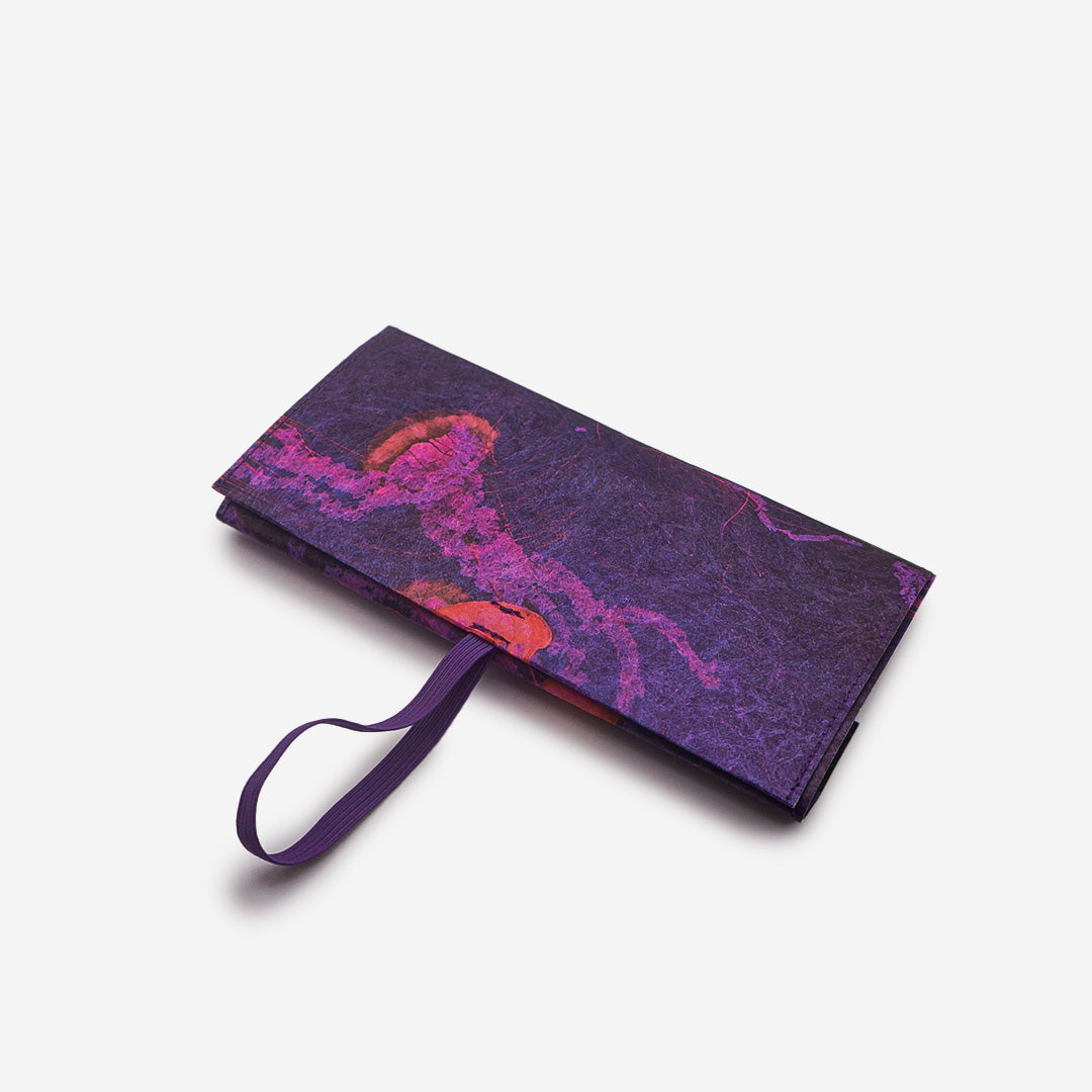 Paprcuts Tabakbeutel Quallen Drehtasche neon-pink