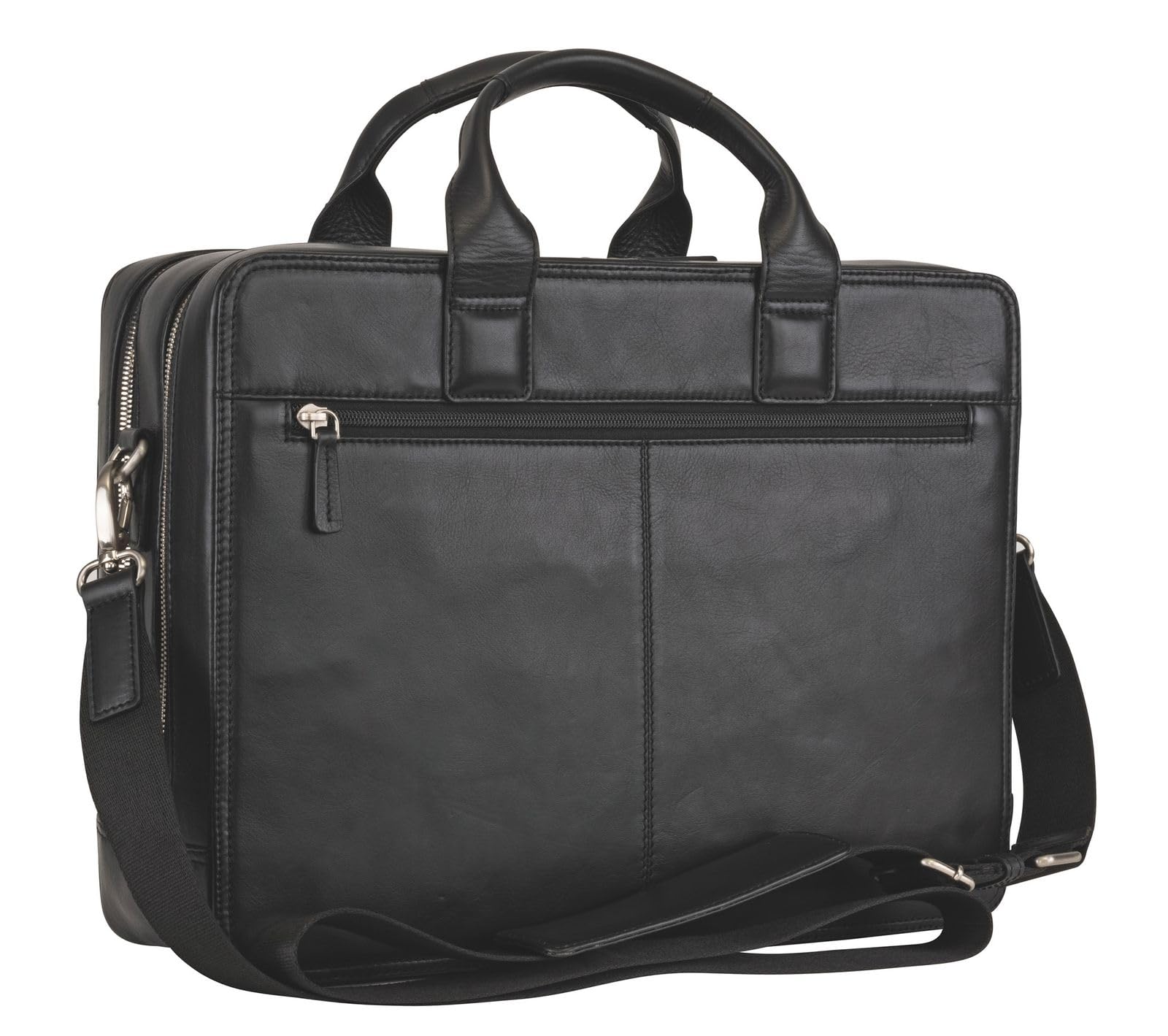Golden Head Polo Business Bag Aktentasche Schwarz Leder A4