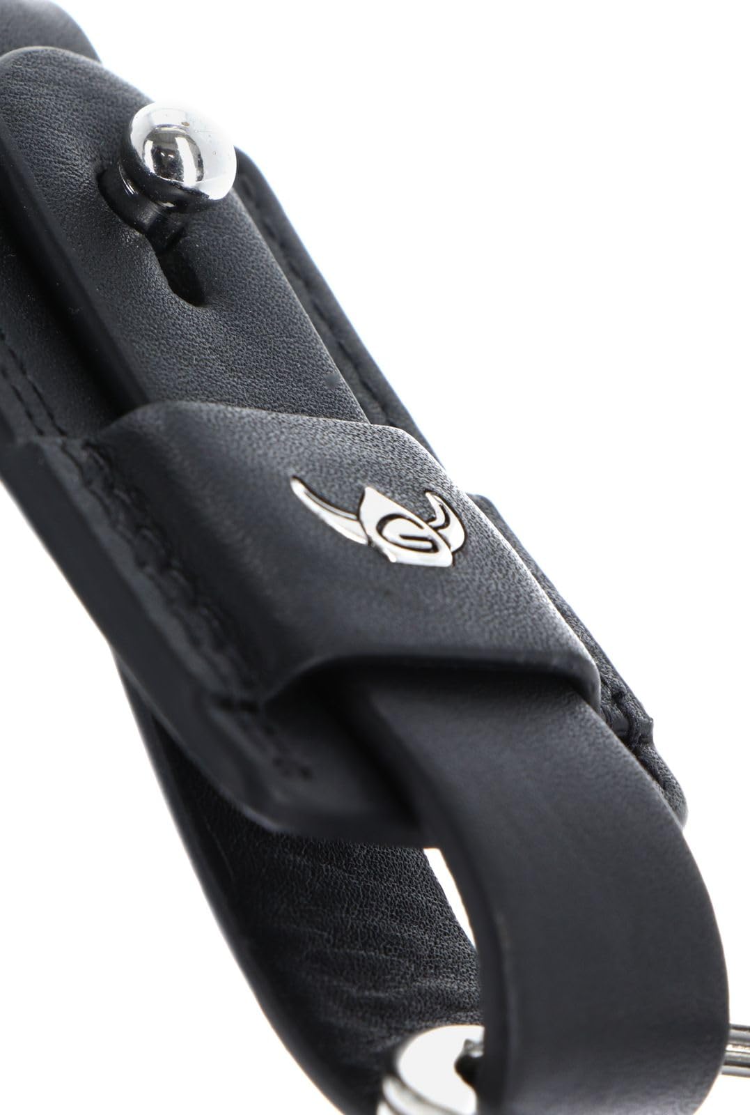 Golden Head Polo 5156 Schlüsselanhänger Schwarz Rindsleder Karabiner