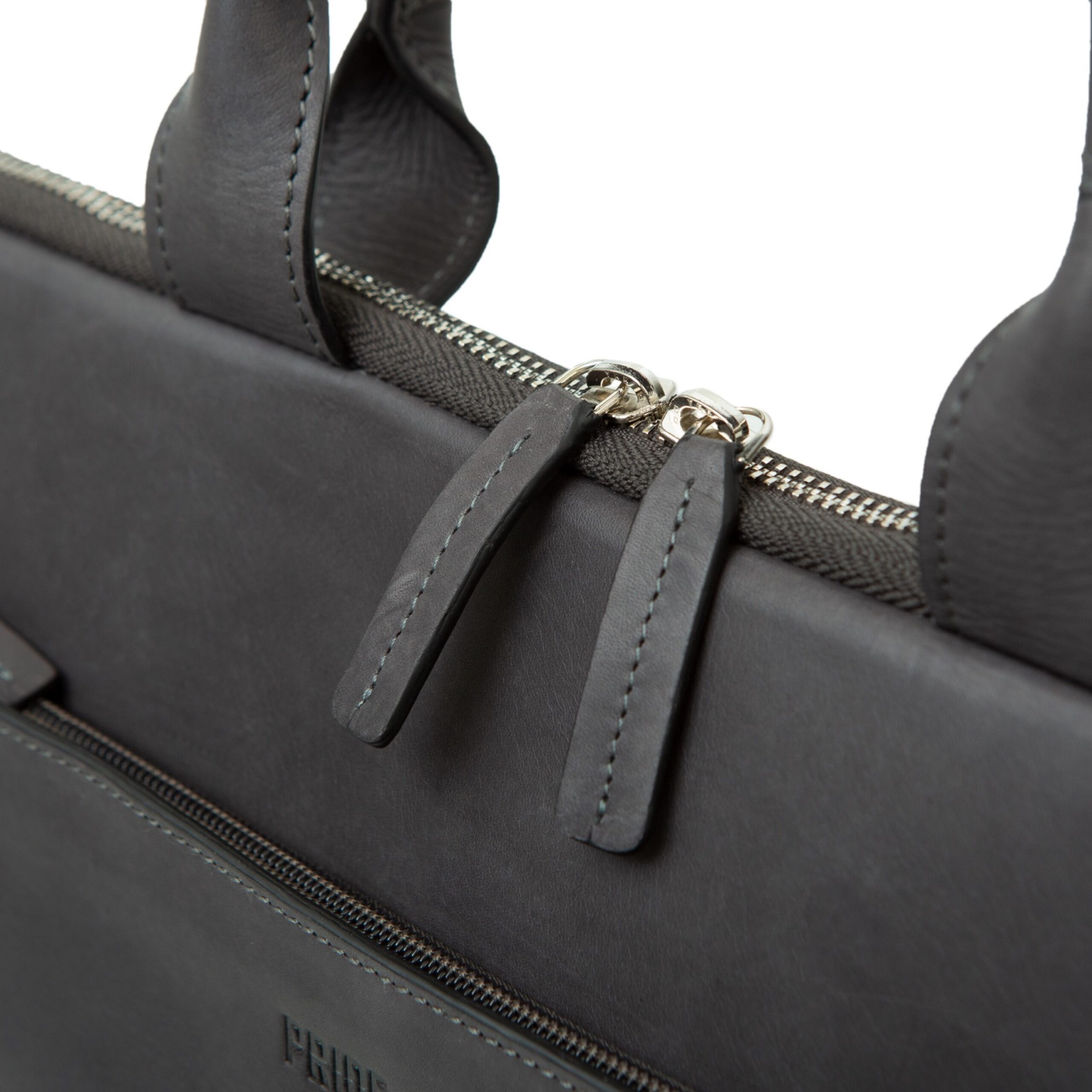 Alumaxx Rate Tablet-Laptoptasche grau Leder 15 Zoll