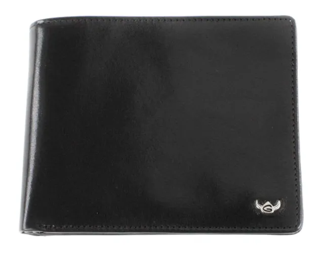 Golden Head Colorado Börse 12 cm Schwarz Rindsleder