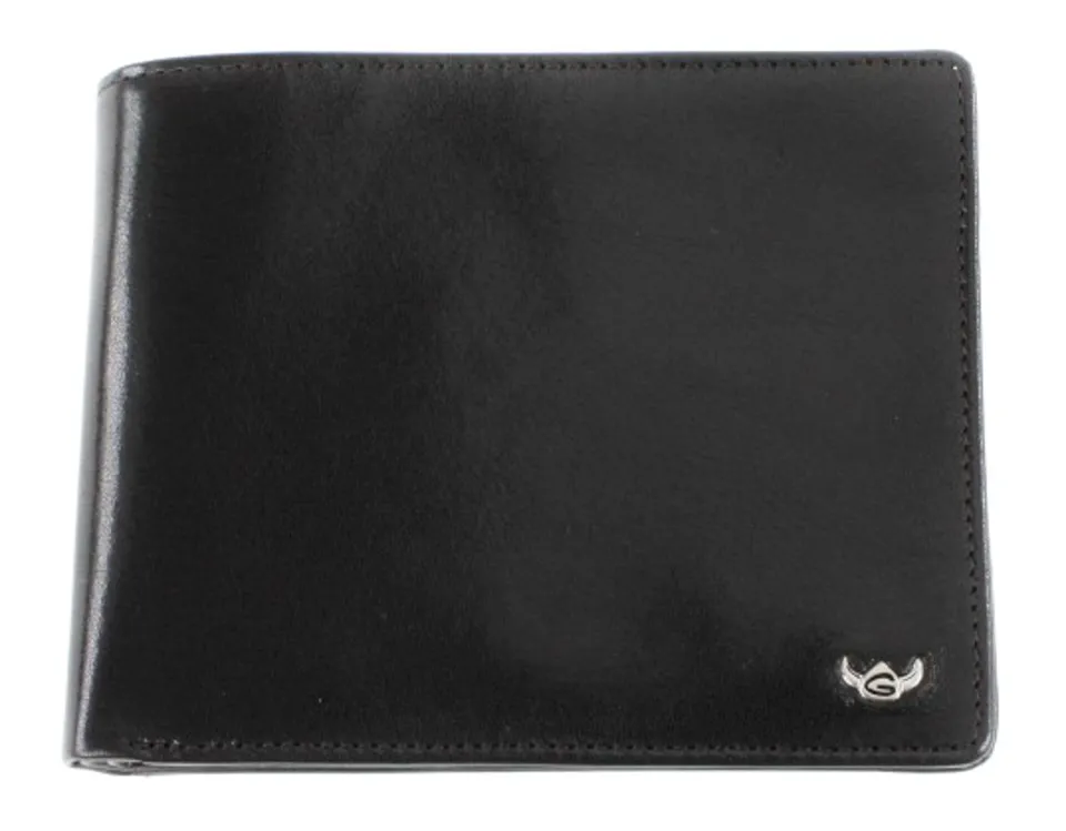 Golden Head Colorado Börse 12 cm Schwarz Rindsleder