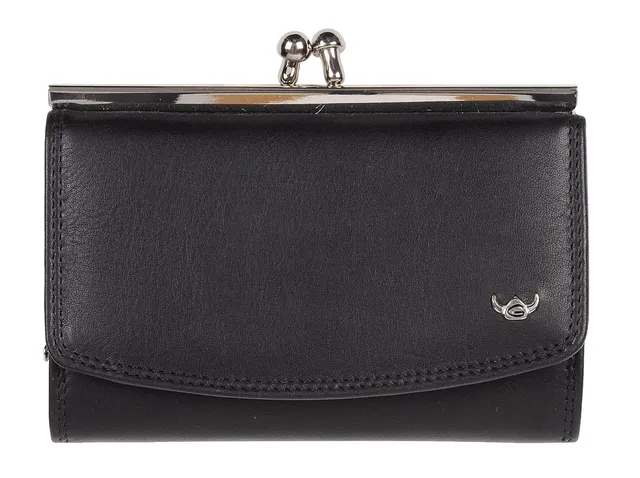 Golden Head Polo 2255 Bügelbörse Leder Schwarz Damen