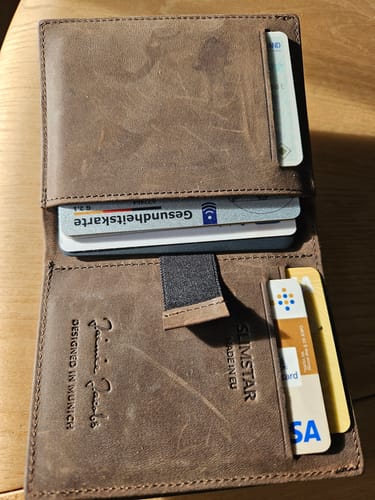 Jaimie Jacobs Slimstar Wallet Black großes Münzfach RFID
