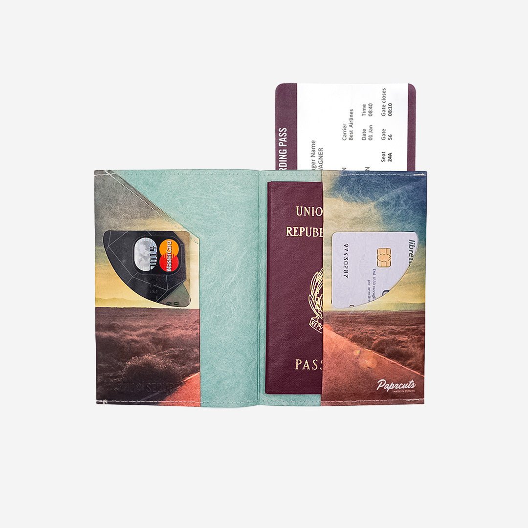 Paprcuts RFID Reisepasscover Reisepasshülle Wanderlust Tyvek vegan