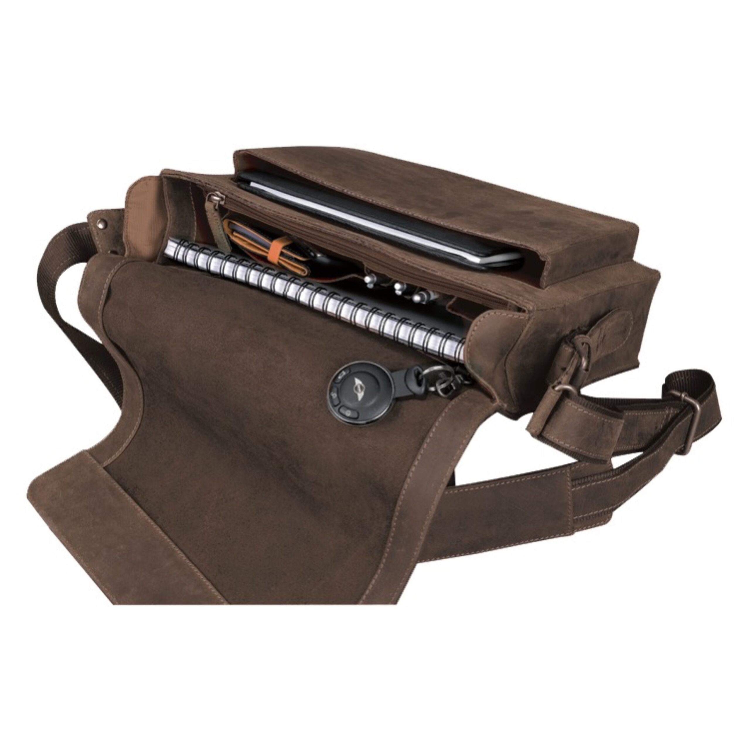 Alumaxx Candy Umhängetasche Leder braun Klappe