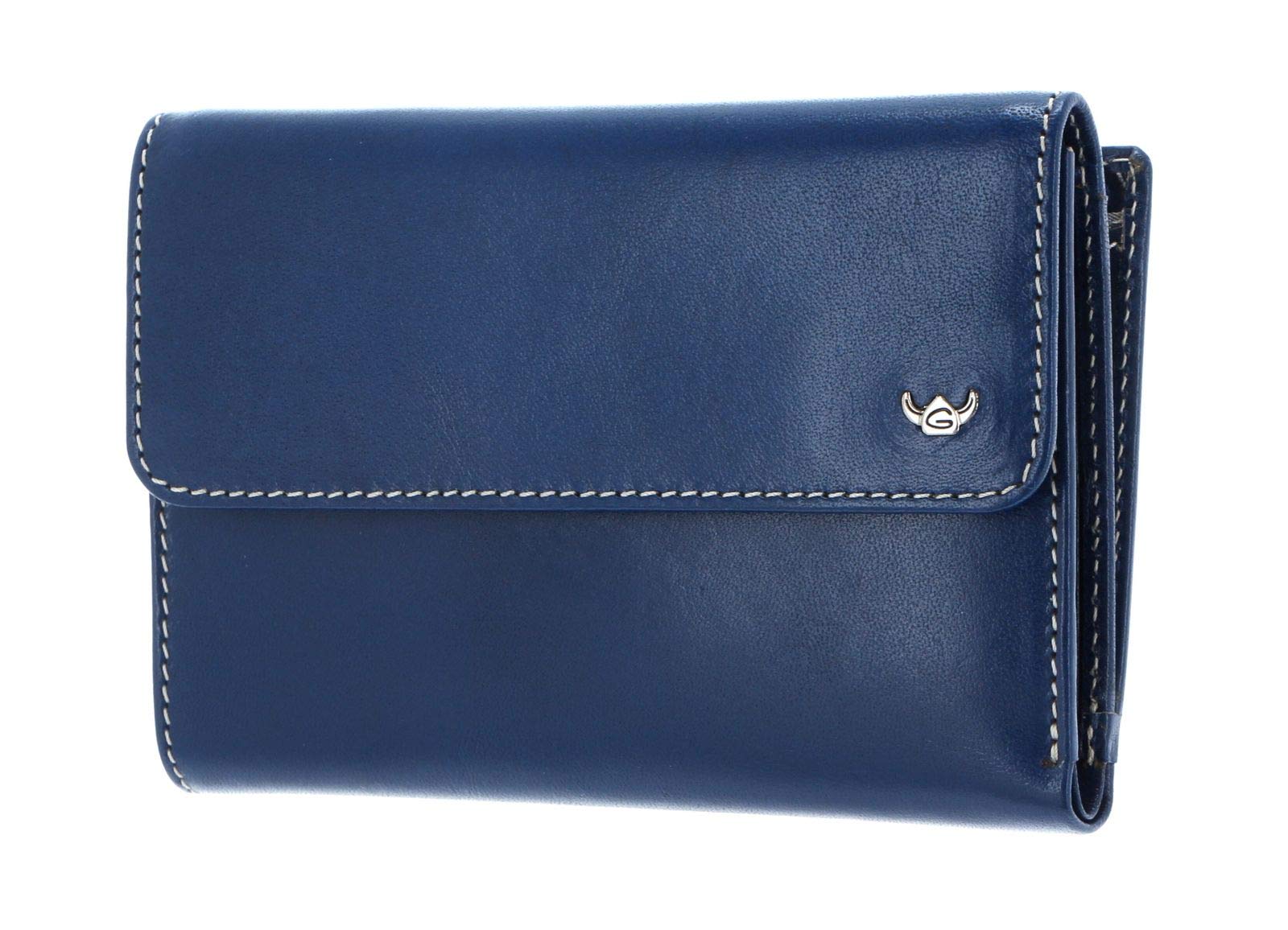 Golden Head Venezia Damenbörse Blau Royalblau 14 cm Leder