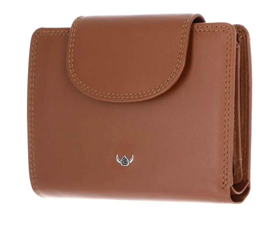 Golden Head Polo 1237 Geldbörse Leder Cognac RFID Münzfach