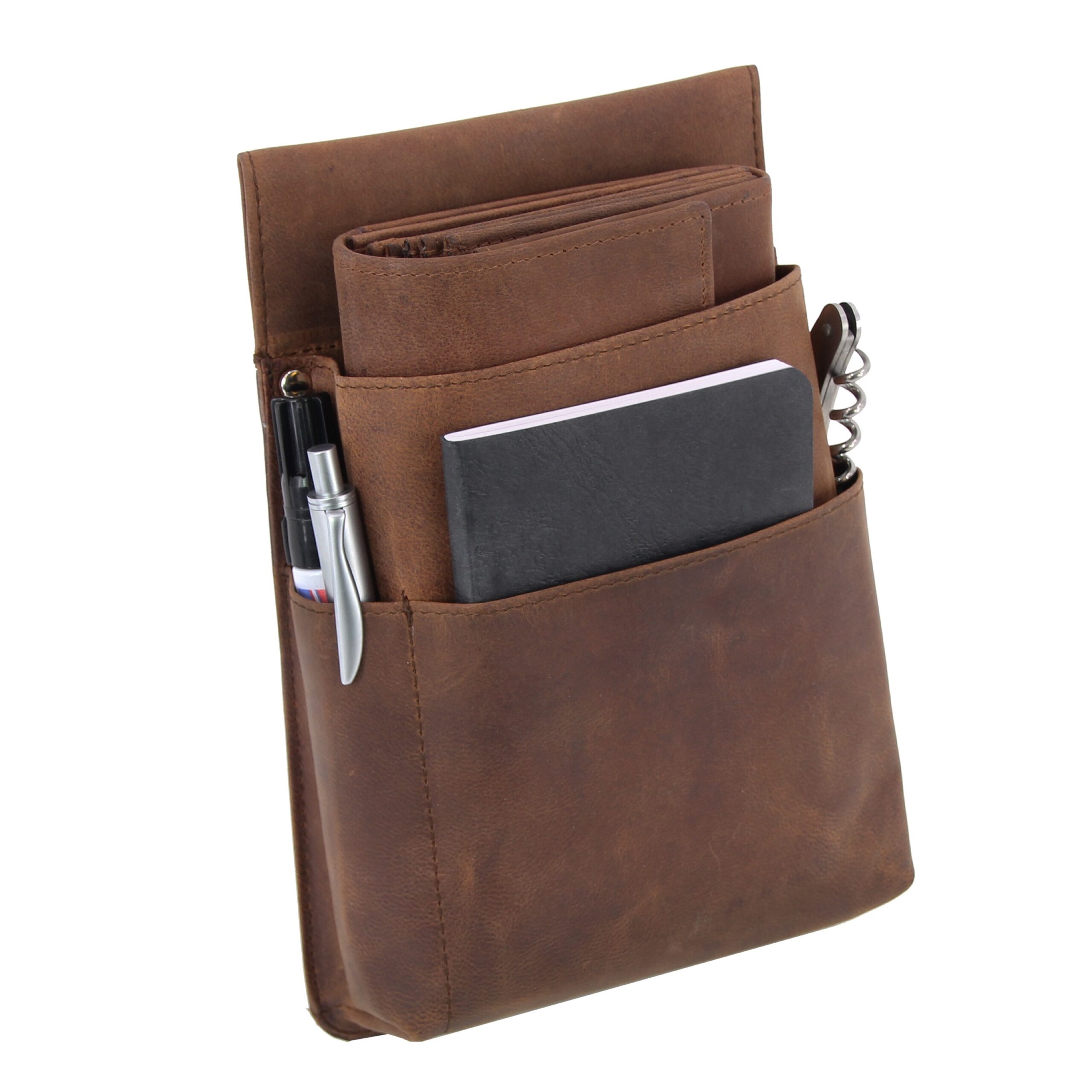 Alumaxx Gürteltasche Kellnerbörse Hunter-Leder braun