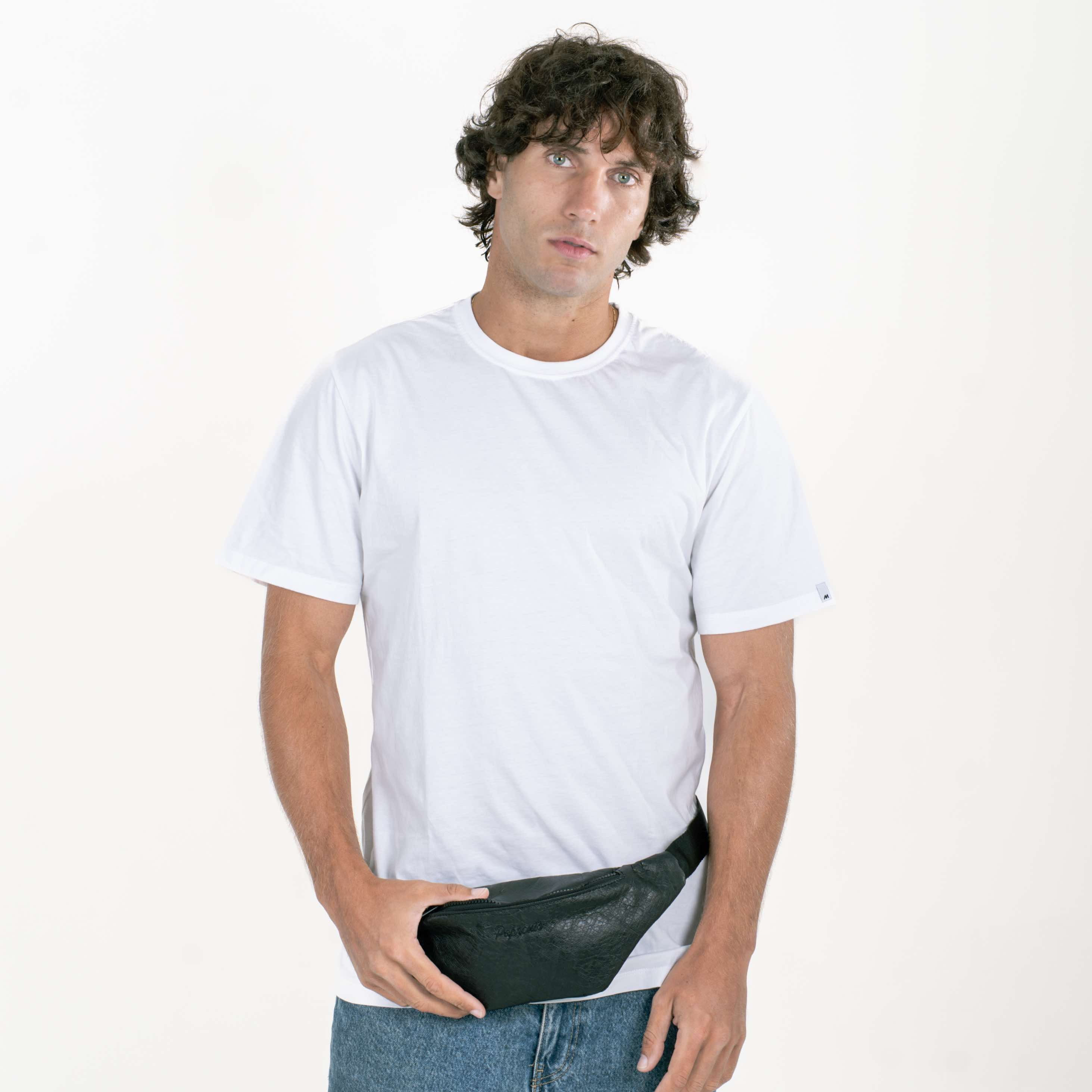 Paprcuts Bauchtasche Just Black Tyvek 2L wasserabweisend