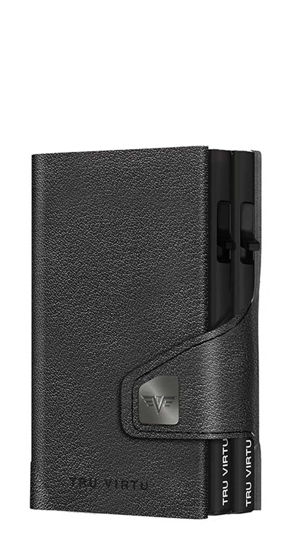 Tru Virtu Double Wallet Nappa Geldbörse Black RFID