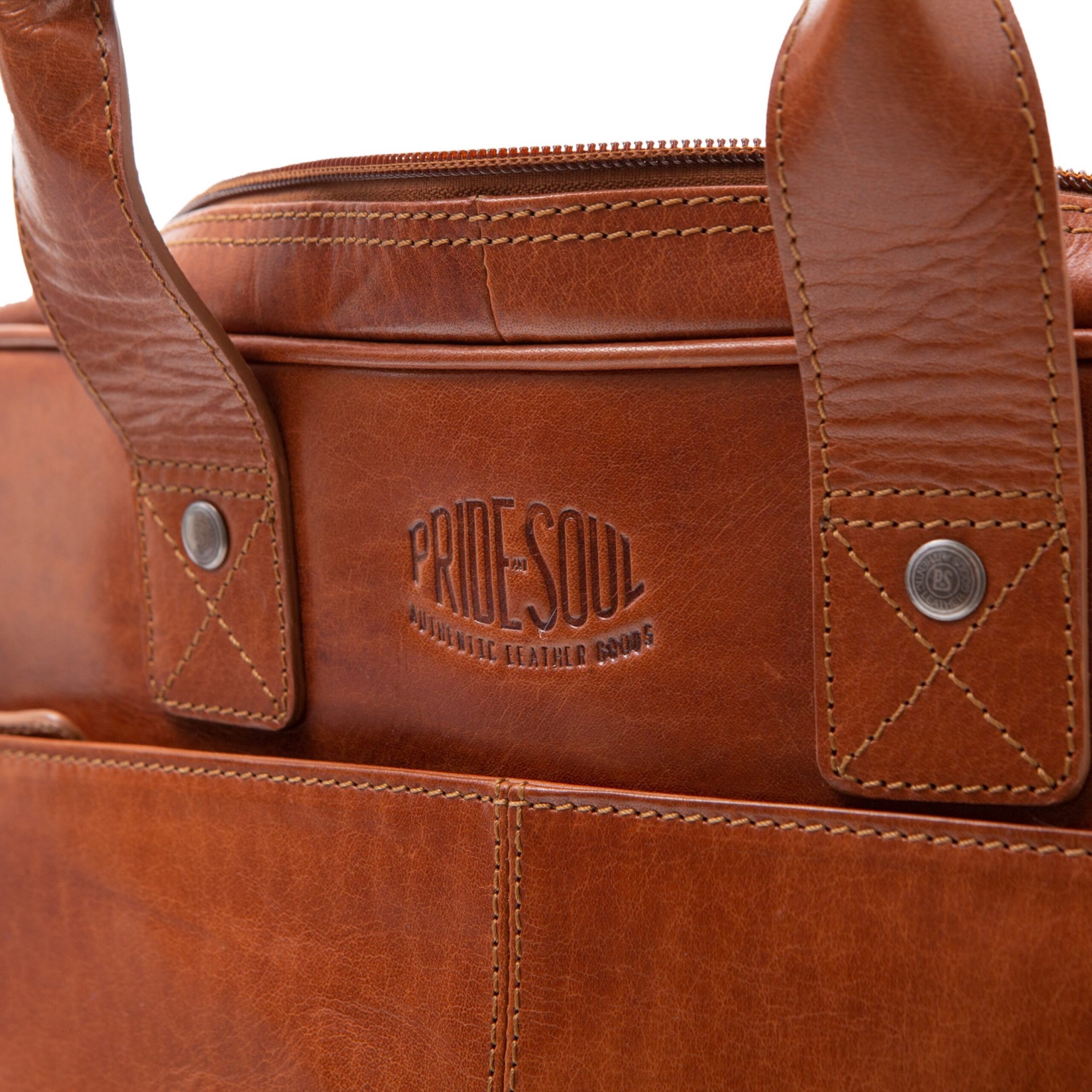 Alumaxx Surprise Laptoptasche Cognac Leder 15 Zoll